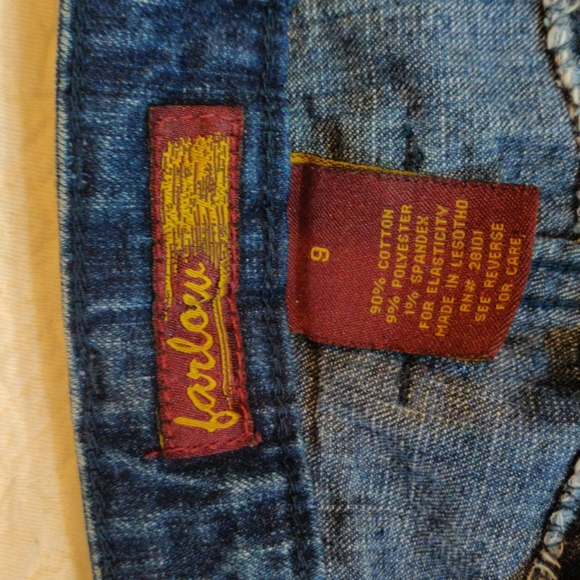 Farlow Wide Leg Bell Bottom Blue Jeans - Picture 7 of 11